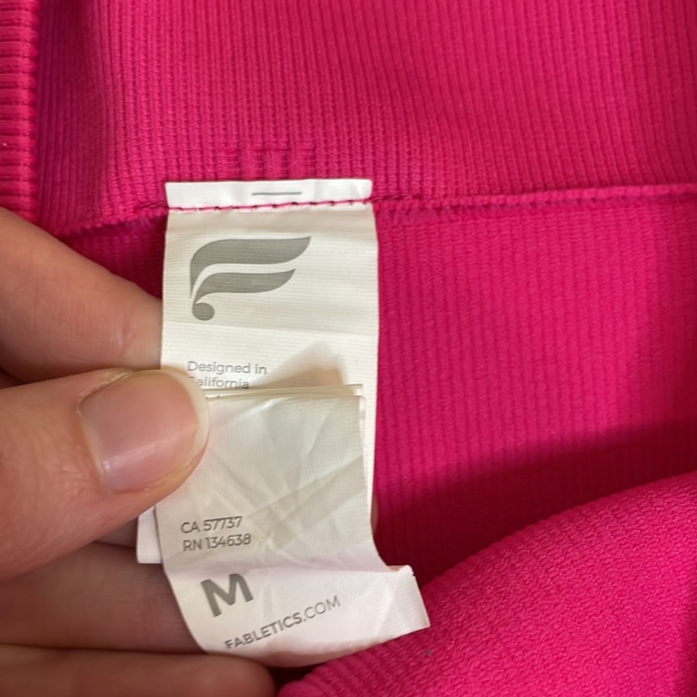 Fabletics Sync Seamless High-Waisted Plush Pink 6… - image 4
